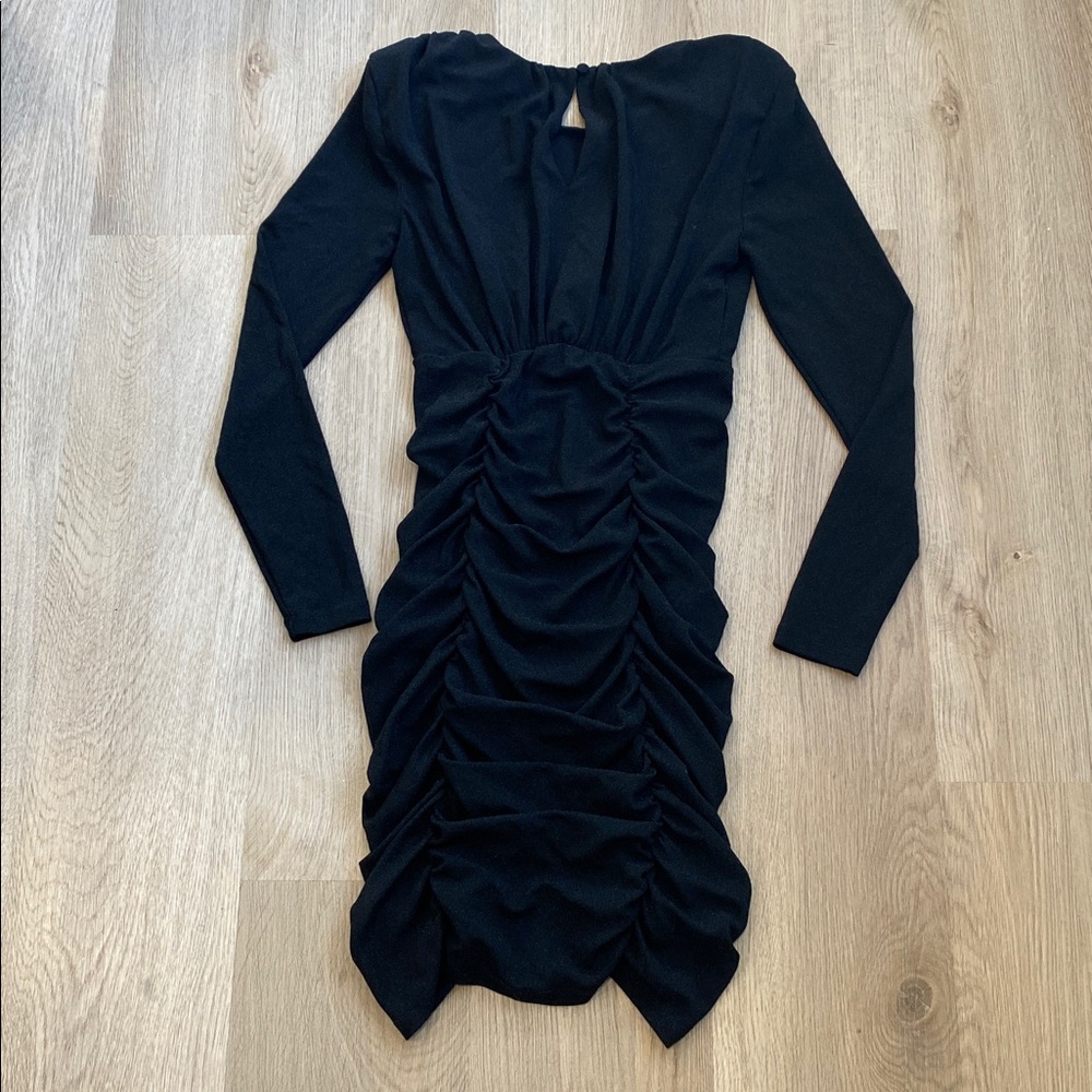 Veronica Beard Jeremiah Long-Sleeve Ruched Mini Dress - Picture 11 of 16
